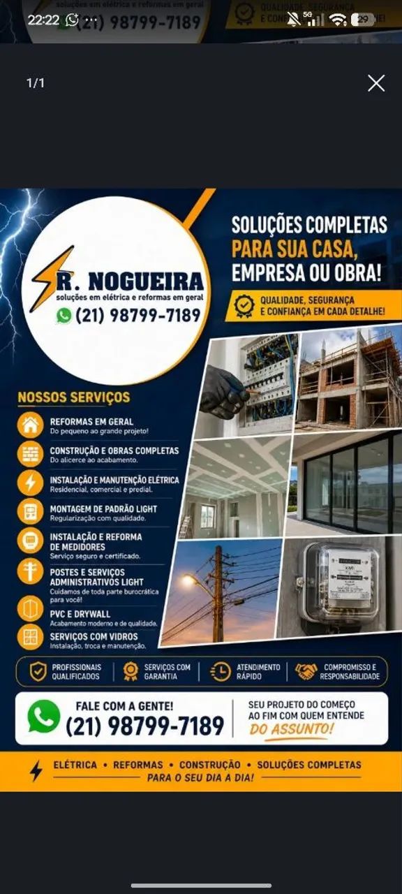 instalação walbox, elétrica light em geral e obras e reformas  - Foto 2