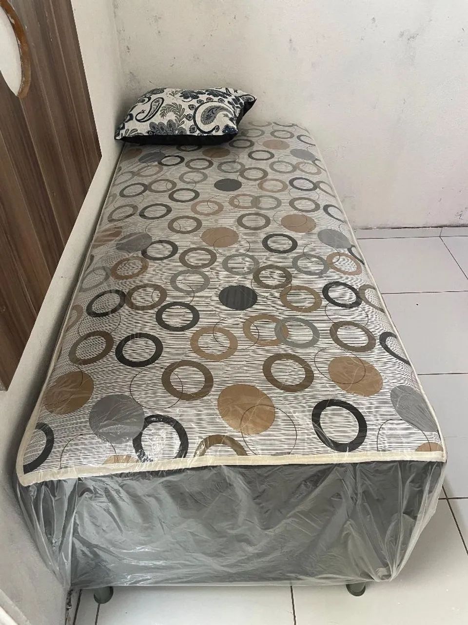 CAMA BOX SOLTEIRO ESPUMA  - Foto 4