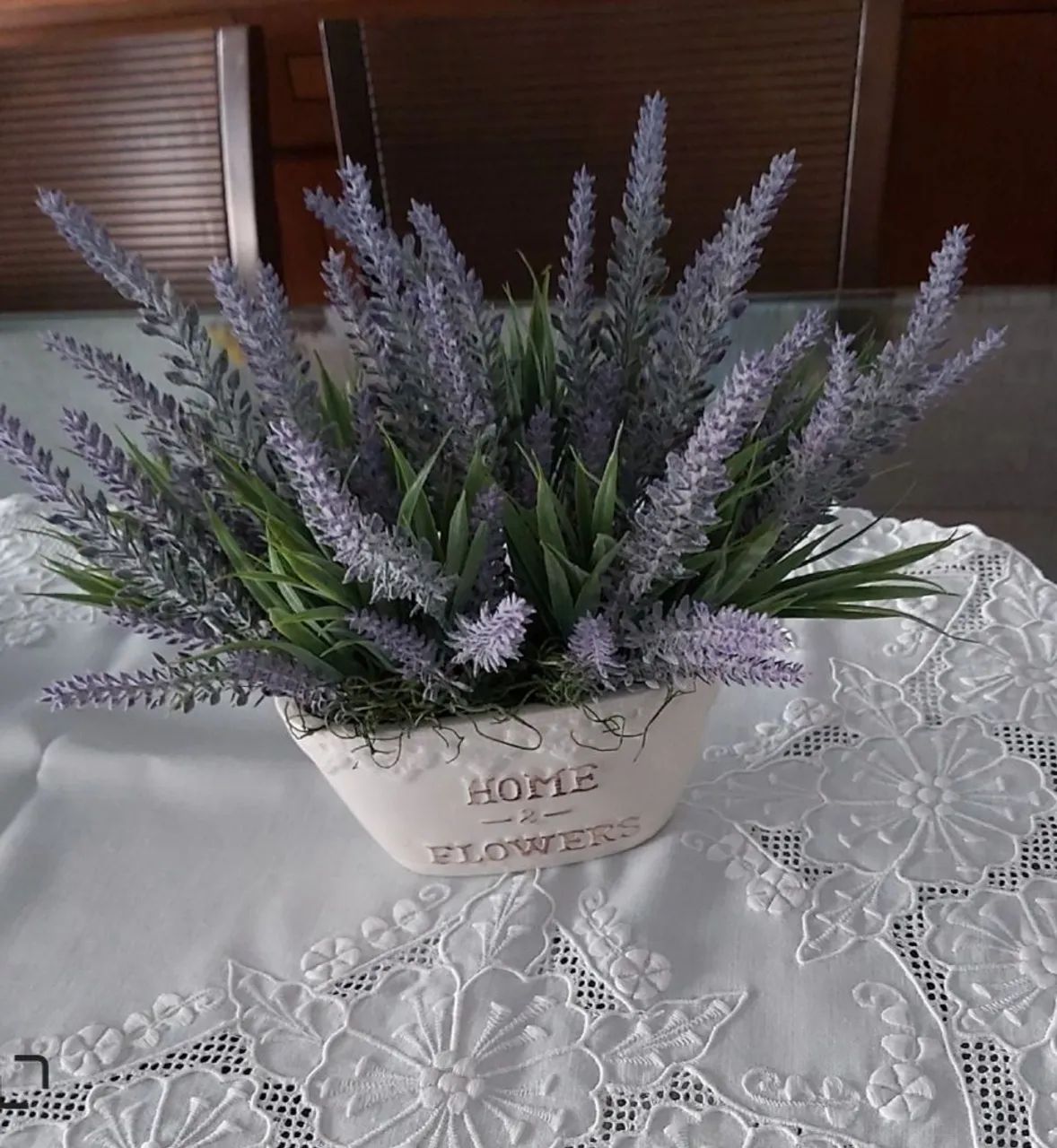 Vaso de mesa de lavanda. - Foto 3
