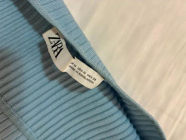 Top azul claro Zara P - Foto 2