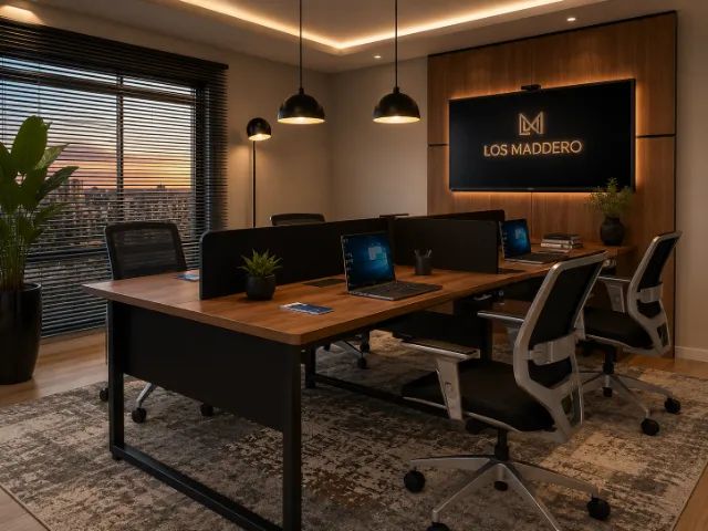 Estação Corporativa Delluxe. 4 Cxs. de Tomadas. L240cm x P120cm x A74cm