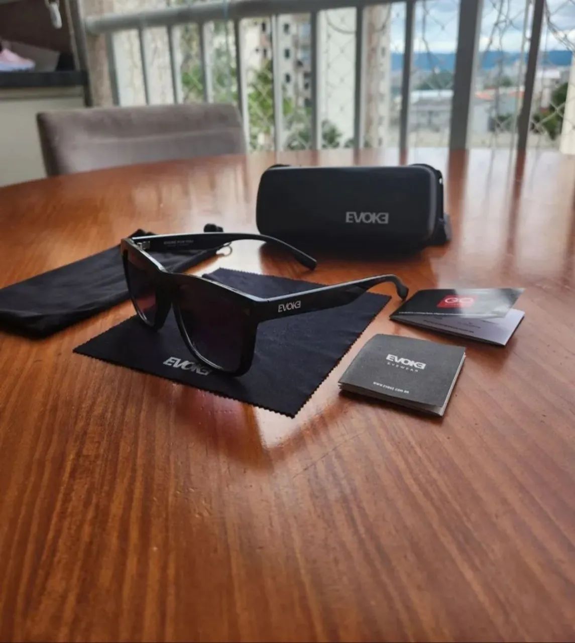 ÓCULOS DE SOL EVOKE EYEWEAR ? COMPLETO COM ESTOJO - Foto 2