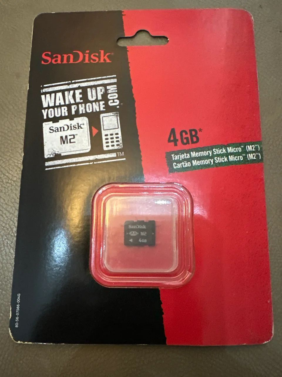 Ss card sandisk M2 4GB lacrado colecionável