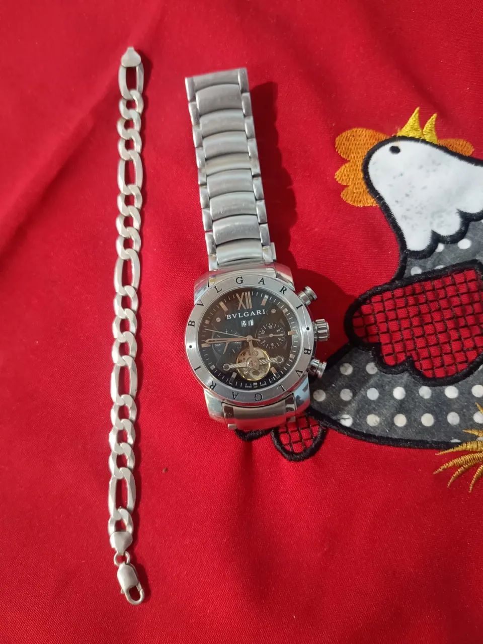 Relógio Bvlgari SD38S Automático + Pulseira de Prata - Foto 3