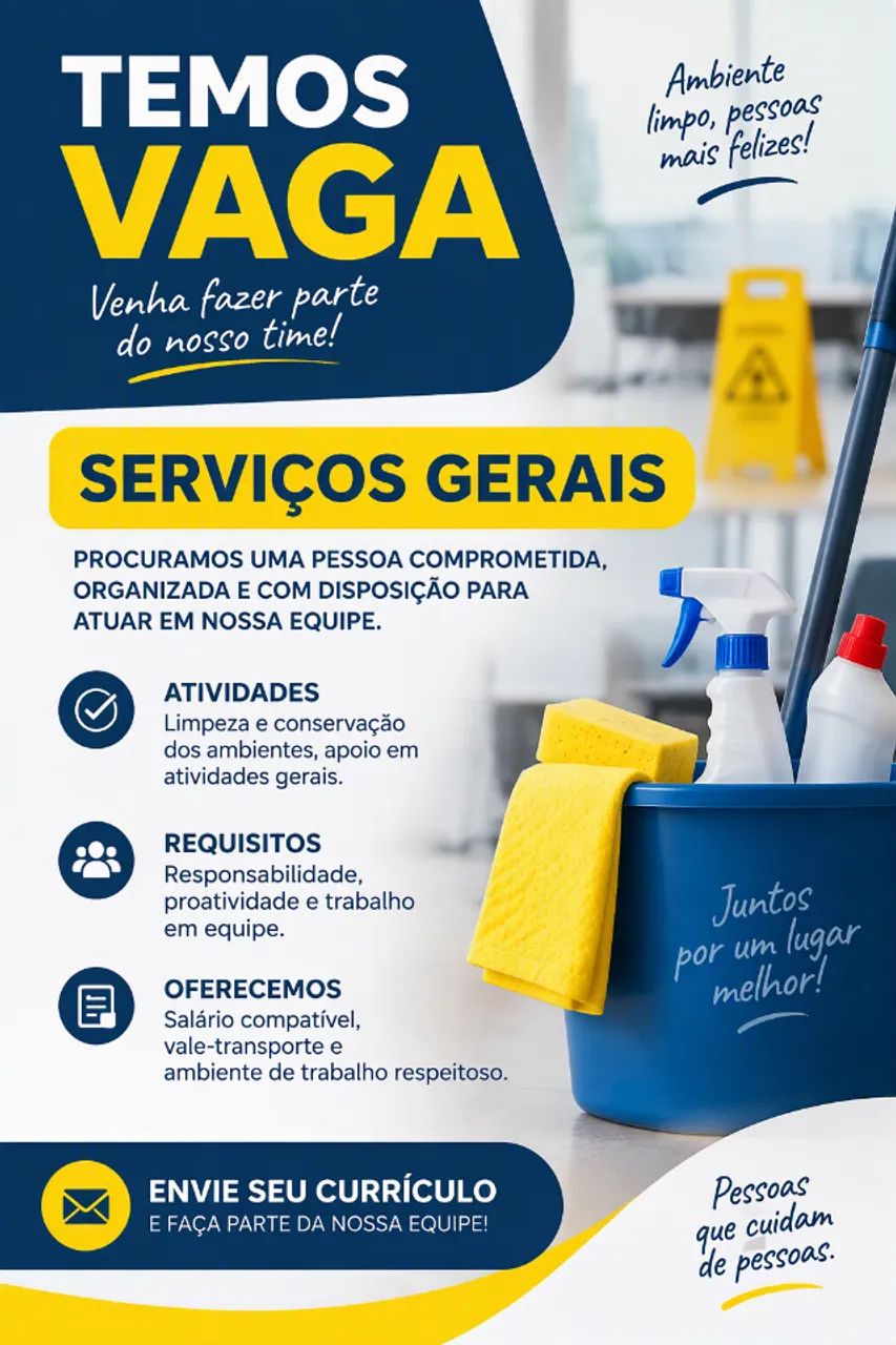 Auxiliar de Serviços Gerais