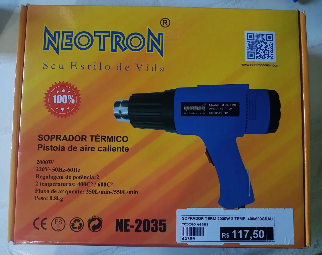 SOPRADOR TÉRMICO 2000Whatts