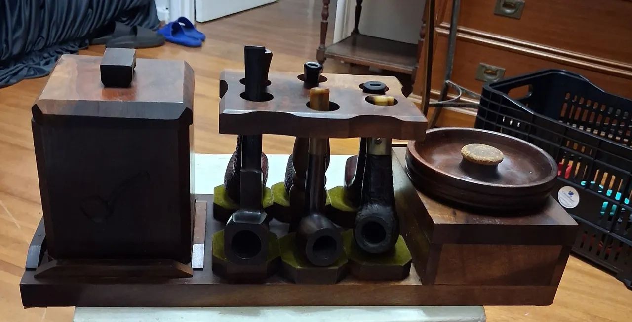 CACHIMBEIRA COM 6 CACHIMBOS NOBRES - Foto 2