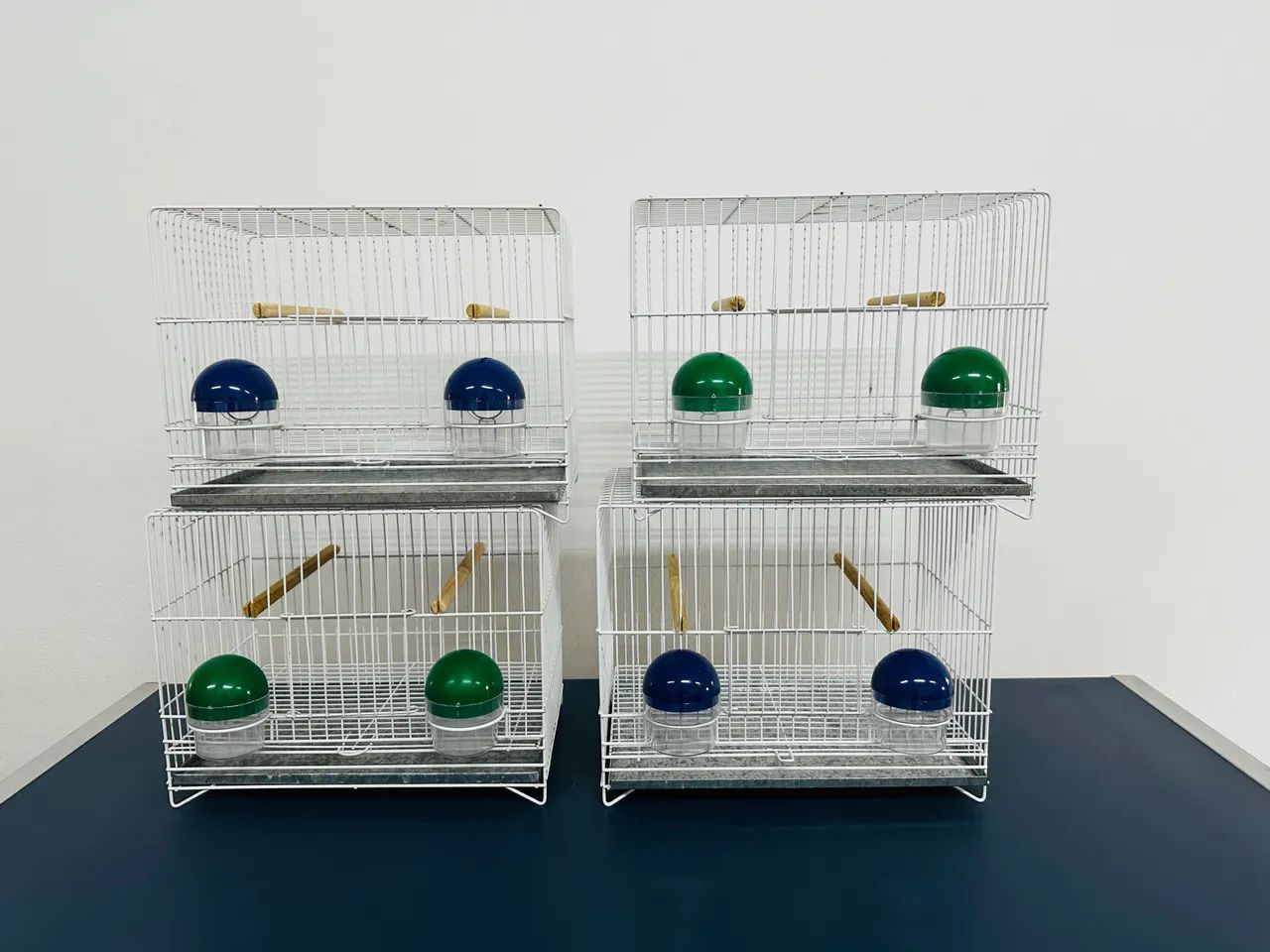 Kit gaiolas 2 comedouros 