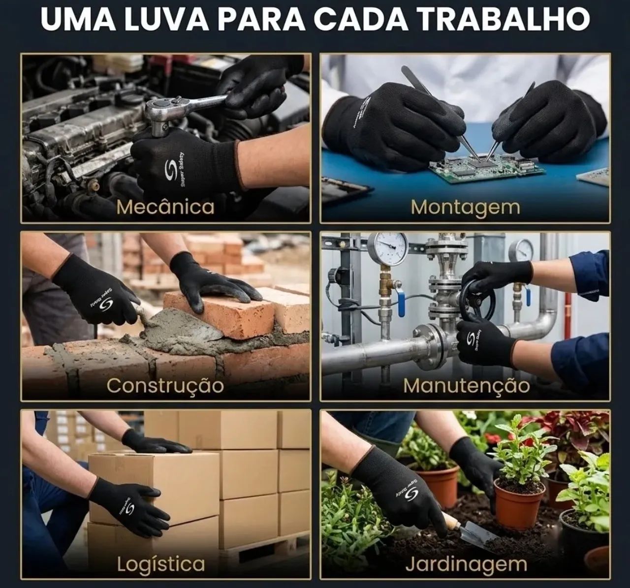 Luva Multitato Mecânico Manutenção Epi - Foto 3
