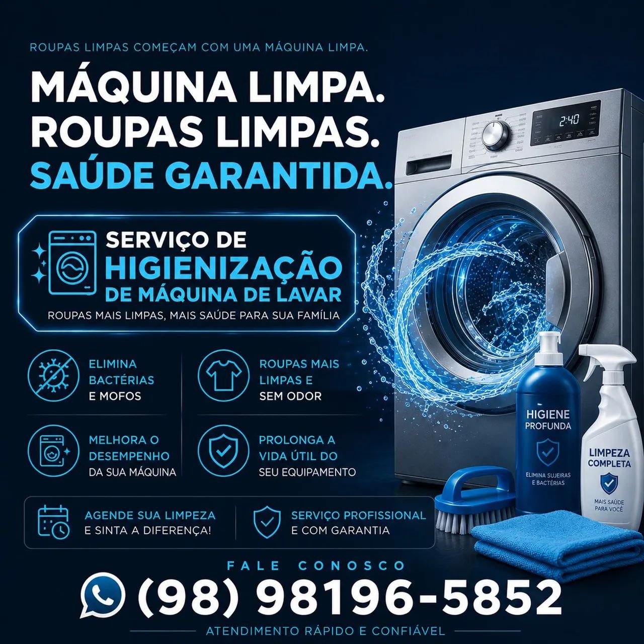 Limpeza de Máquina de Lavar