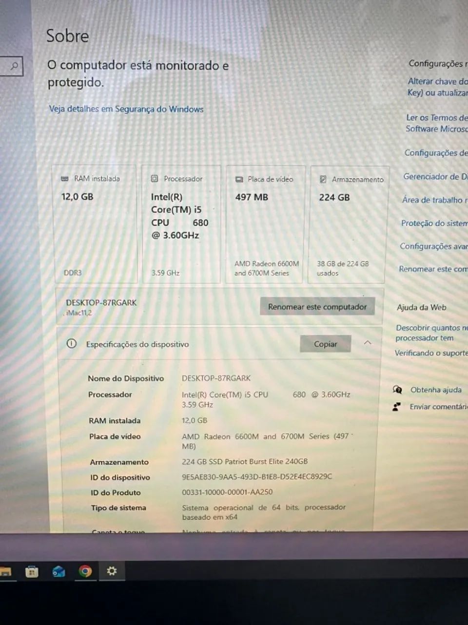 iMac Midi 2010, 12gb  ram ssd 240gb - Foto 3