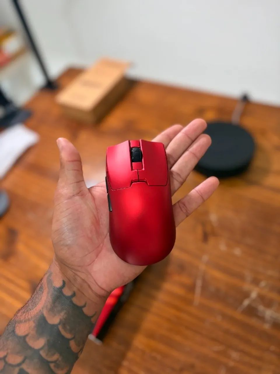 Mouse Delux M800 Mini Vermelho - Foto 4