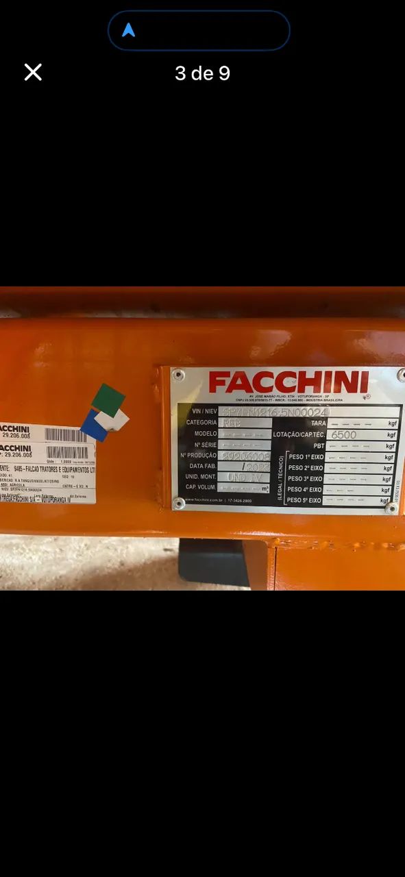 Tanque de agua FACHINNI 6.500 litros com bomba de agua - Foto 4