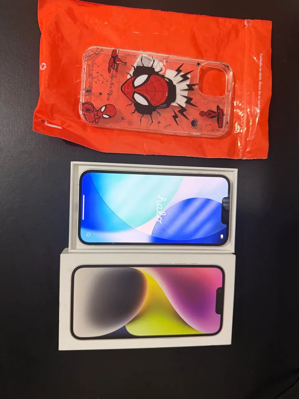 iPhone 14 128GB Branco | Bateria 100% | Caixa + Capa GoCase Nova