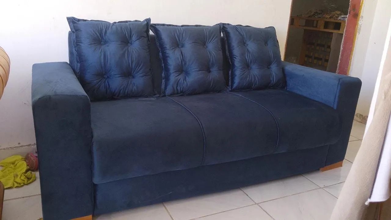 Sofá Azul Marinho 