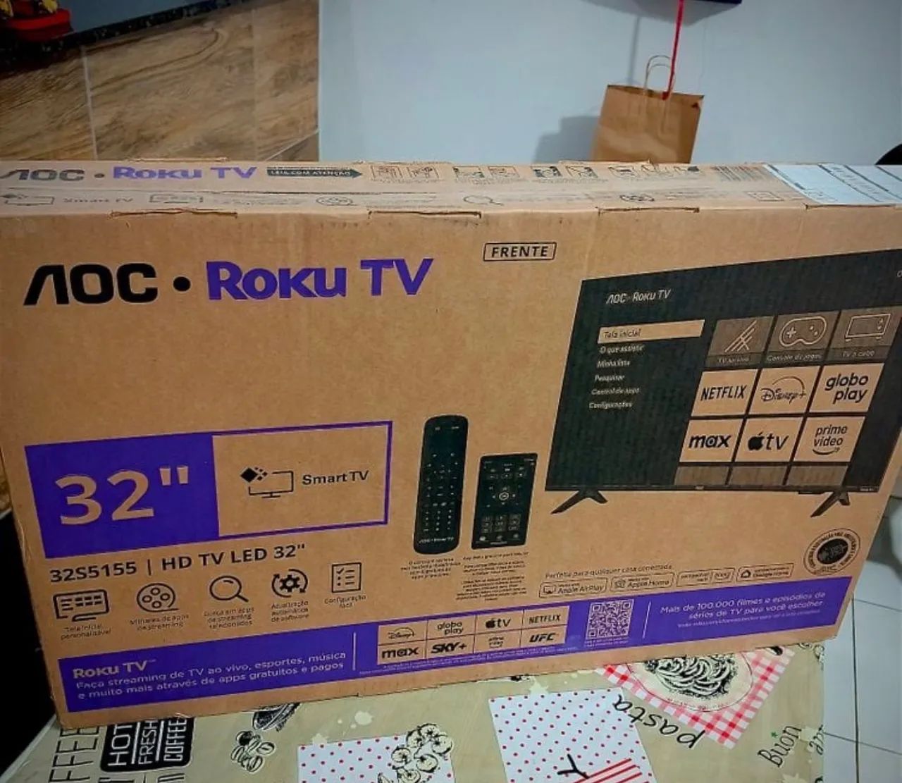 Smart tv 32 polegadas AOC nova, nunca usada 