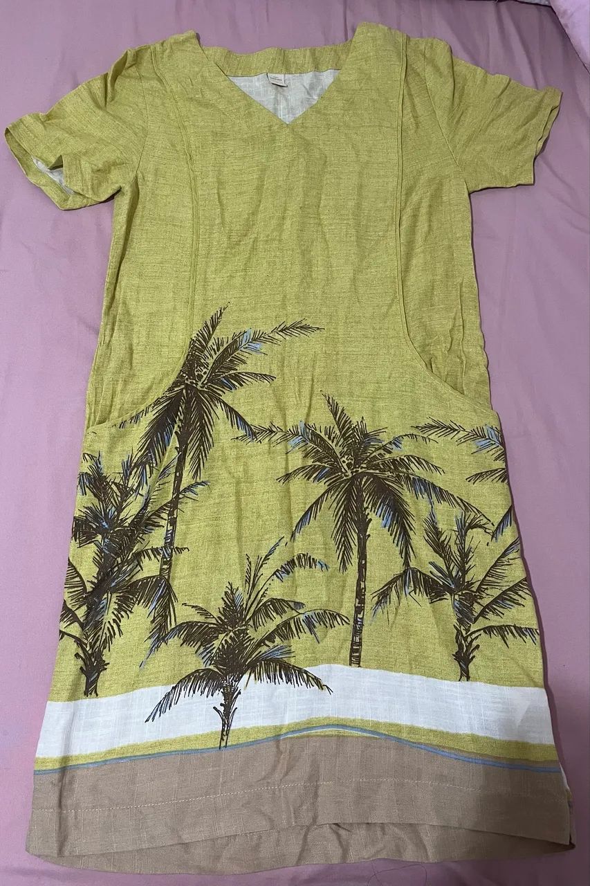 Vestido linho tam P