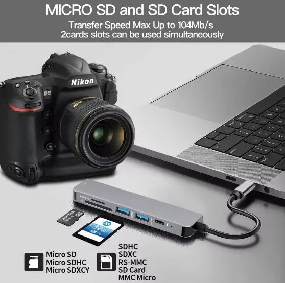 Hub Adaptador Compatível com Hdmi, Usb-C, Docking Station, PD  - Foto 3