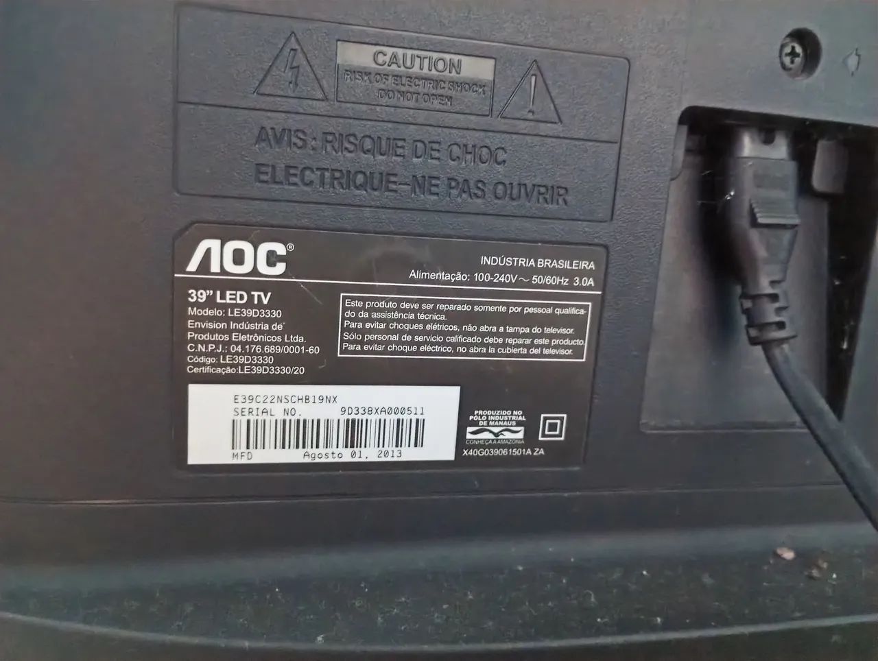 Televisão AOC 39 polegadas  - Foto 4