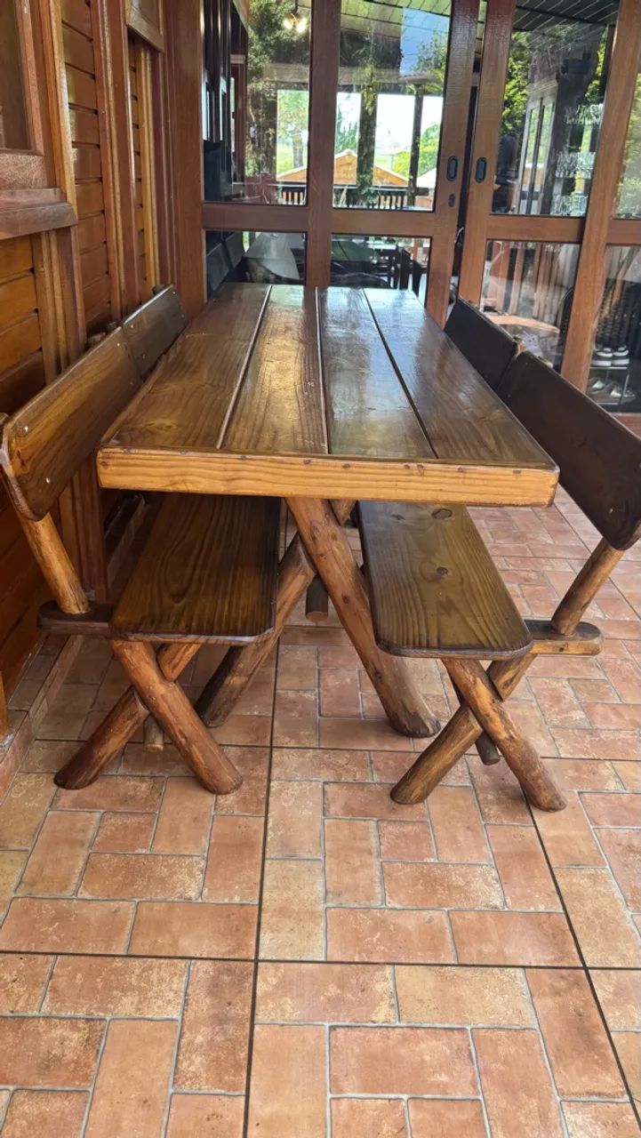 Mesa de madeira maciça - Foto 2