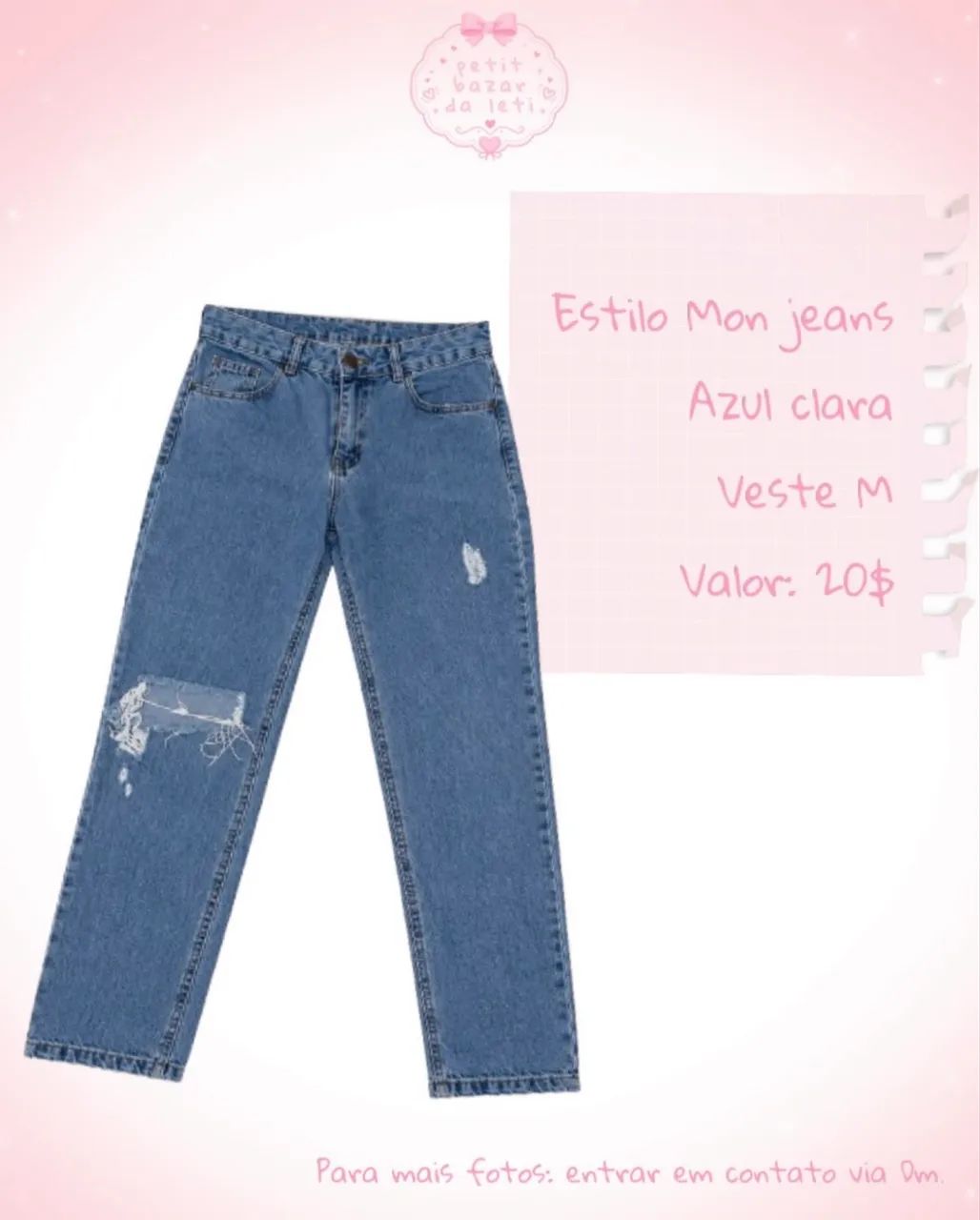 calça mon jeans M