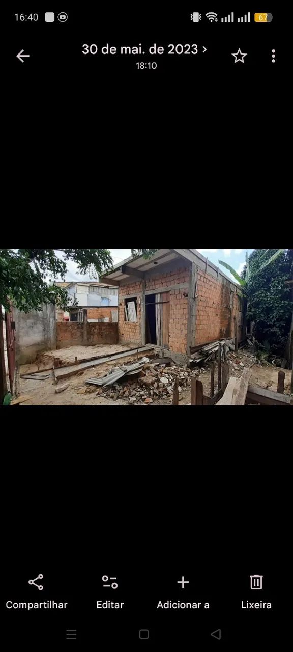 Vende -se terreno com casa em construção  - Foto 2