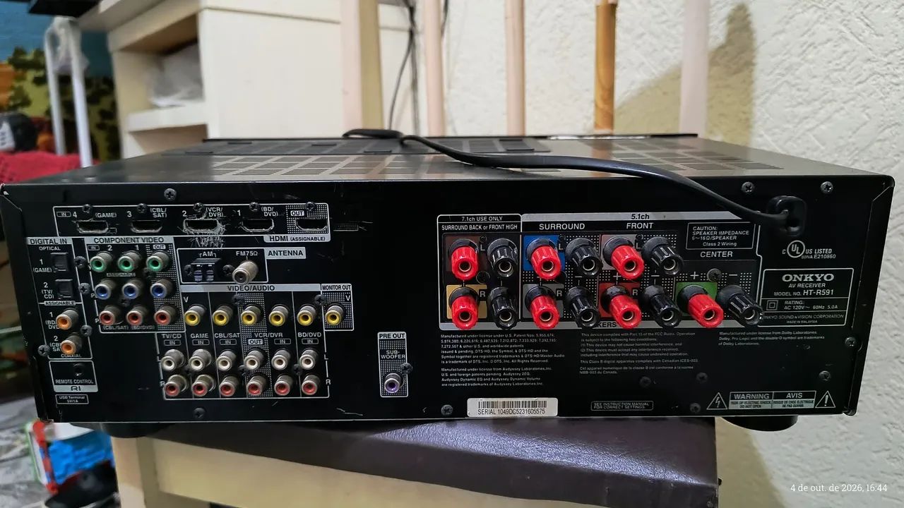 Receiver Onkyo HT-R591 7.1 canais  - Foto 3