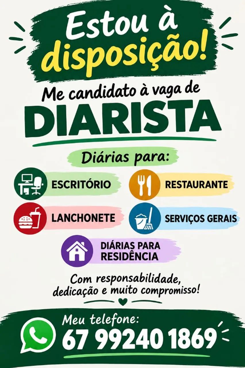 Diárias e free 