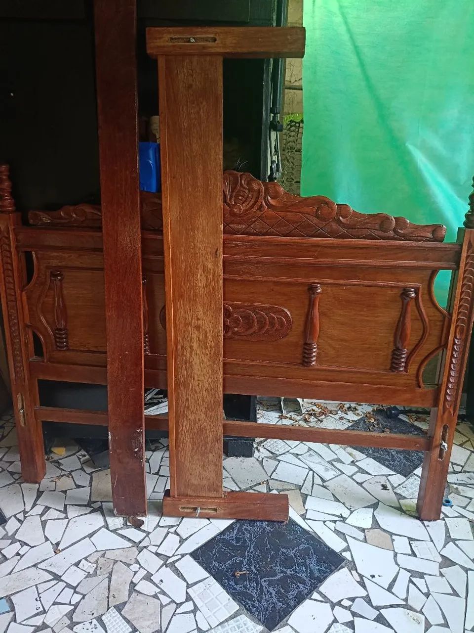 Cama de Madeira antiga  - Foto 2