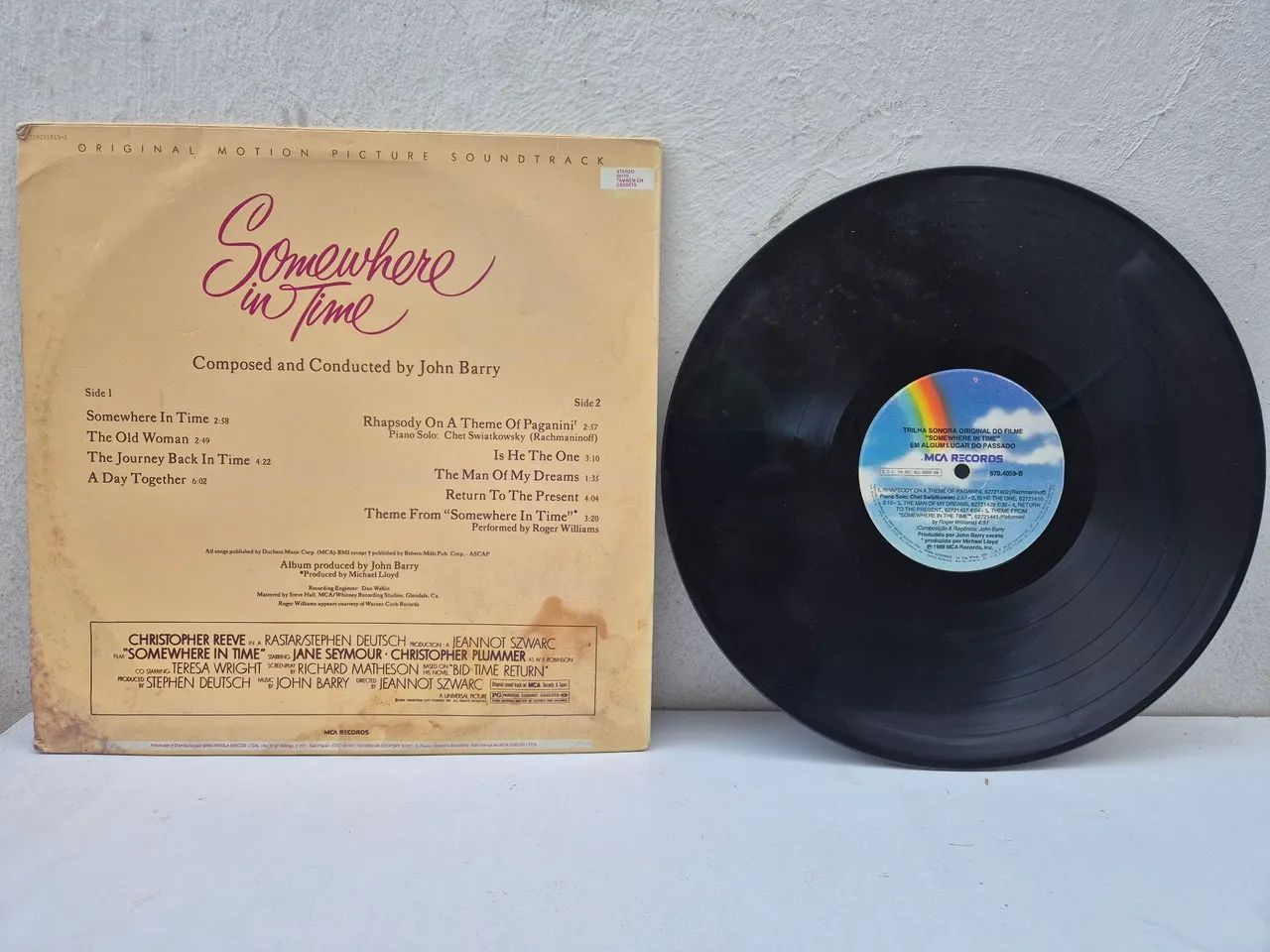 LP Somewhere In Time - Trilha Sonora de Em Algum Lugar do Passado  - Foto 2