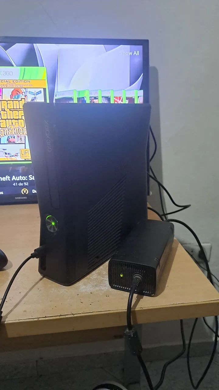 Xbox 360 rgh 3.0 500 gb 90 jogos - Foto 6