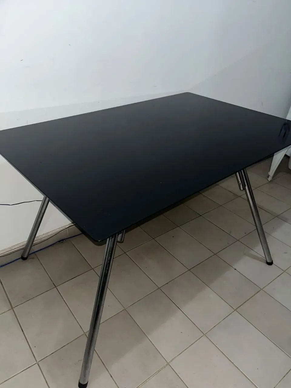 Mesa de vidro preta  - Foto 3