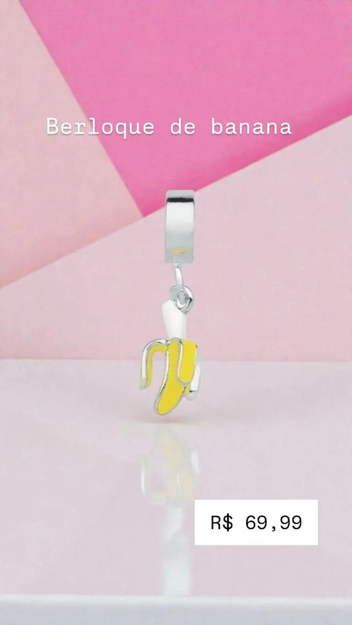 Pingente berloque para pulseira, pronta entrega