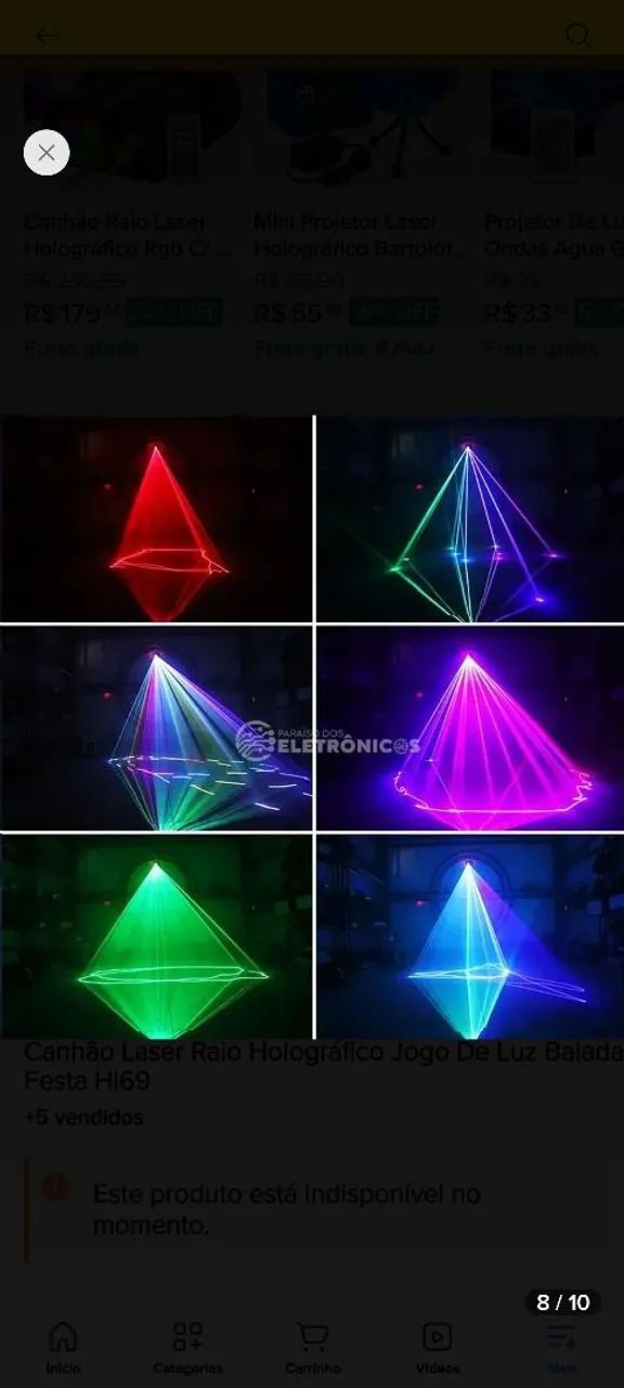 Laser profissional RGB balada - Foto 3