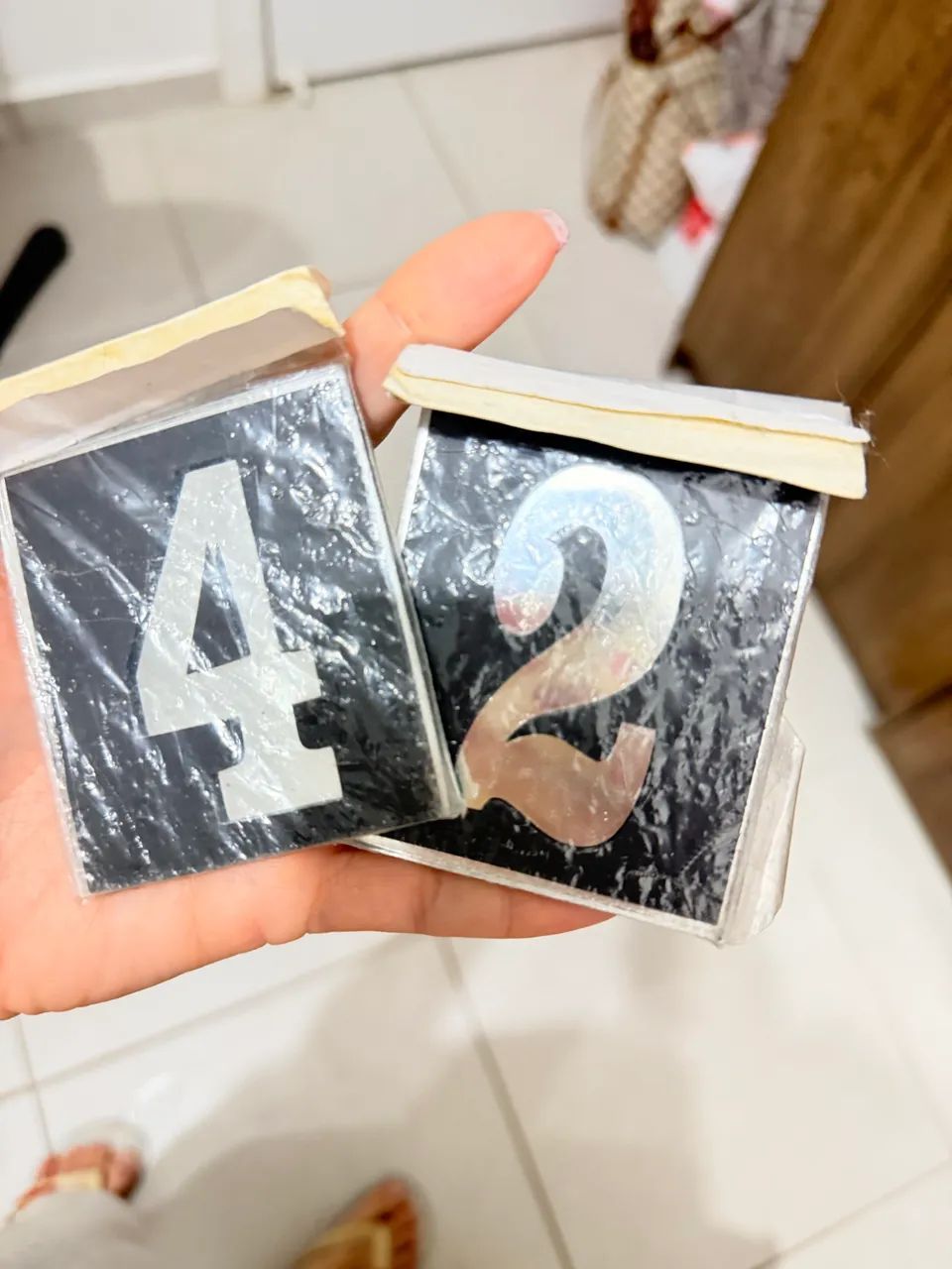 Placa de numero para casa