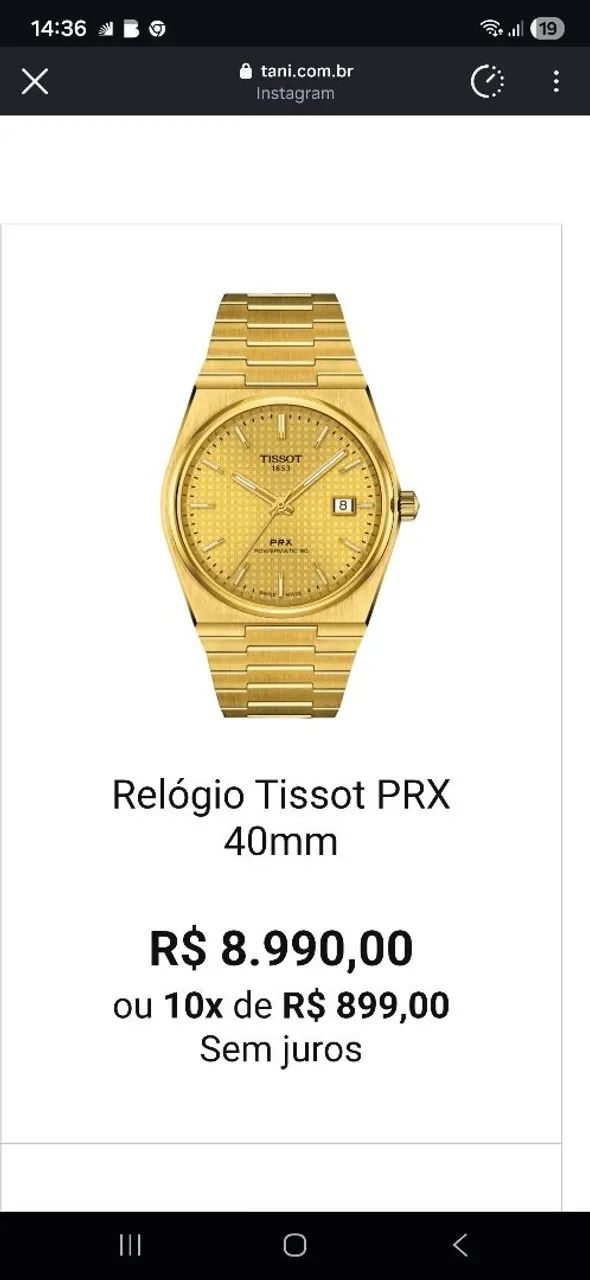 Relógio tissot prx automático  - Foto 2