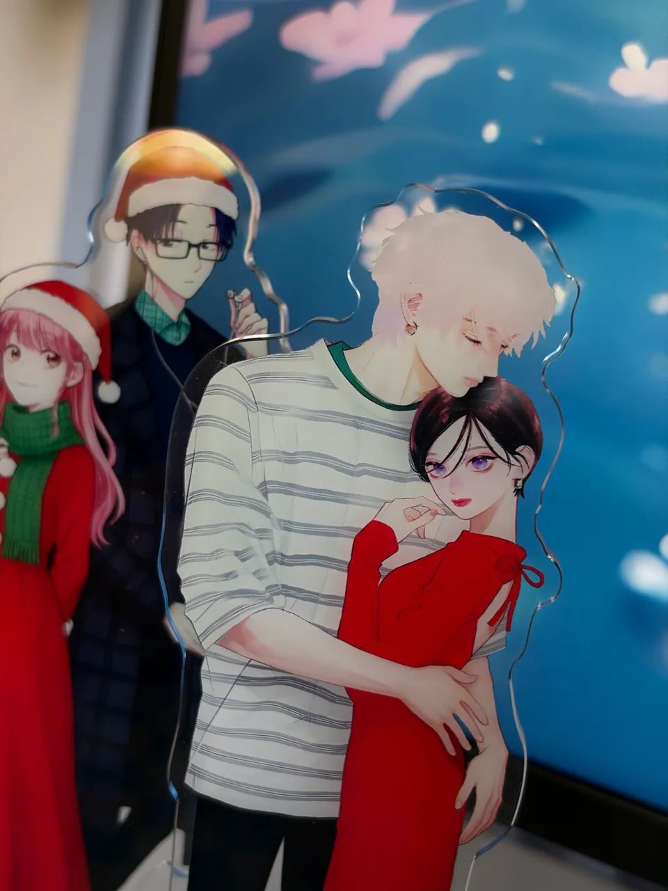 Manga Marriage Toxin + 2 acrílicos de Wotakoi e Uruwashi no Yoi no