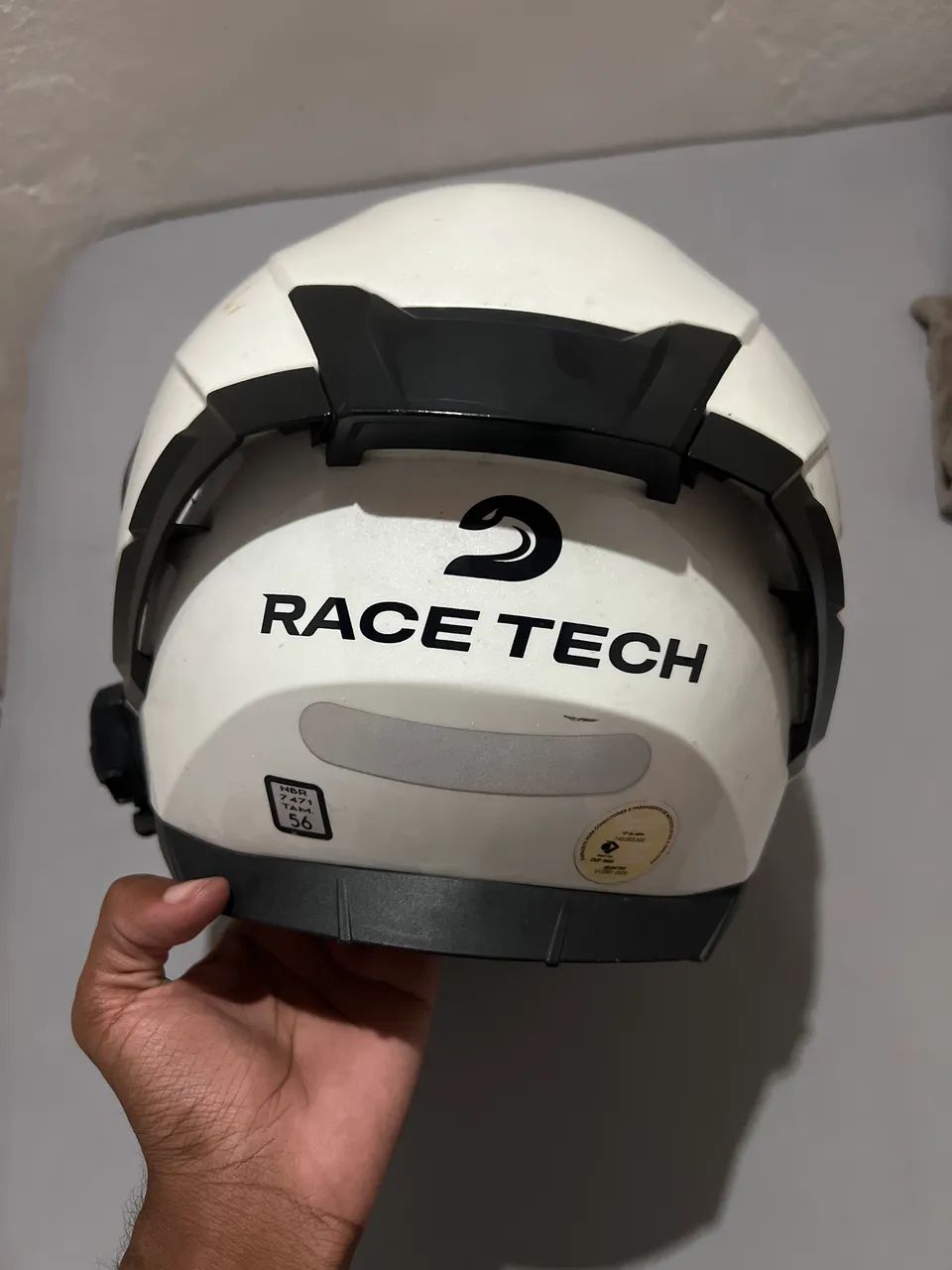 Capacete race tech com óculos interno   - Foto 5