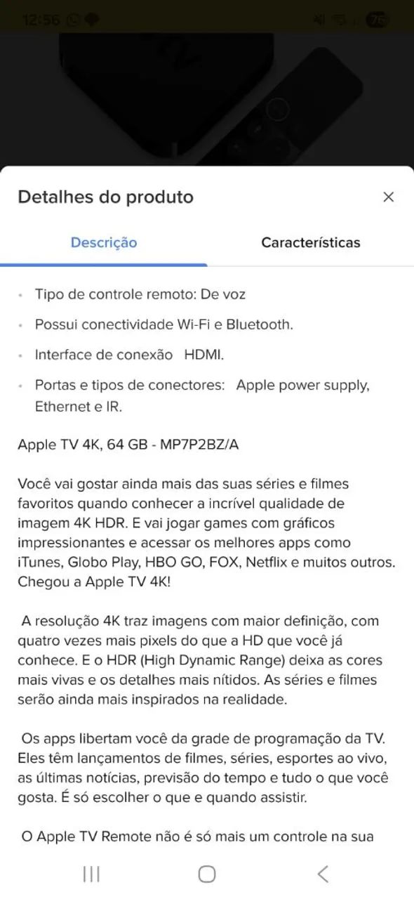 Apple TV 4K - 64GB - Excelente estado - Foto 5