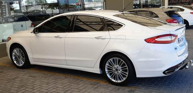 Fusion Titanium FWD 2.0 completo, 2015, com teto solar, aceito carro menor valor - Foto 2