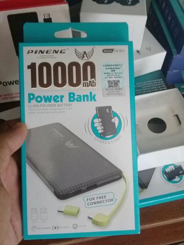 Carregador portátil power bank original pineng 10.000 MAH