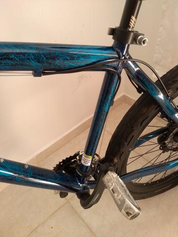 Bicicleta ótimo estado tudo novo banco detalhes e cor - Foto 3