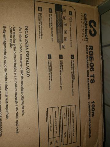 100 metros fio coaxial rg6 entrega gratuita em toda são Paulo