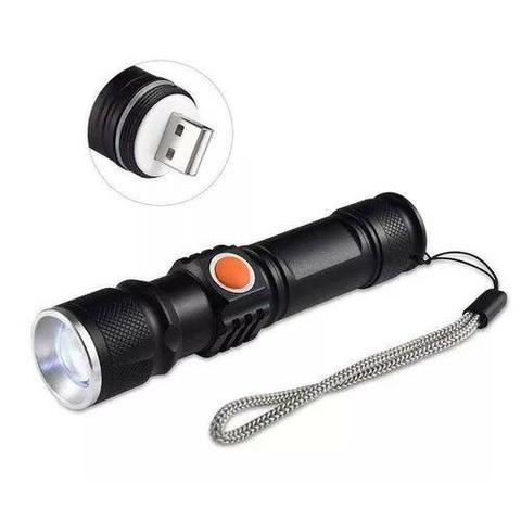 Kit 3 - Mini Lanterna Led T6 Recarregável USB - Foto 4