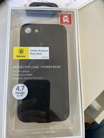 Case bateria Baseus para IPhone 7 ou iphone 8 brinde case motomo