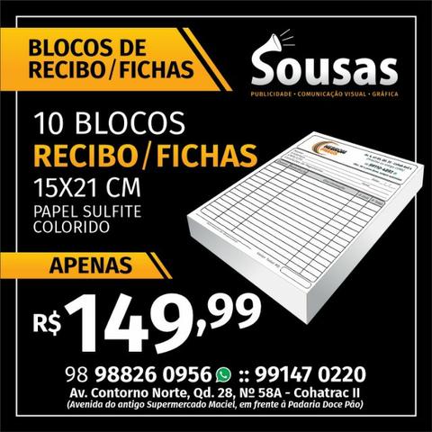 Blocos de receituário para hospitais/laboratórios/clínicas