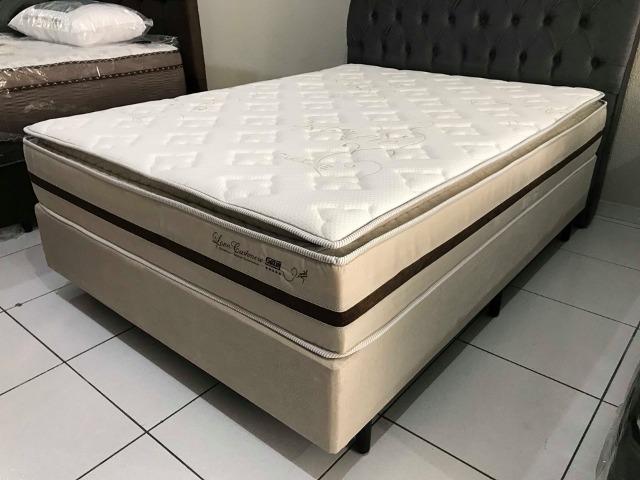 Cama Box Casal Love Cashemere Gazin em Molas Ensacadas