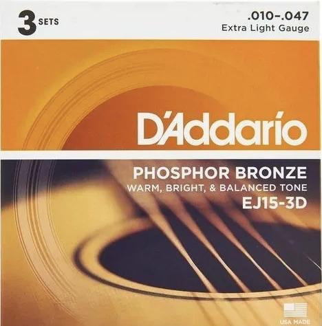 Pack 3 Encordoamentos Daddario à partir de 99!! ( Violão, Guitarra) - Foto 2