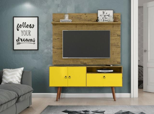 Rack e Painel Vintage Retrô Topázio para TV até 46' - Foto 2