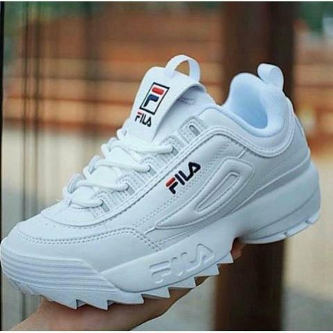 fila branco e rosa disruptor